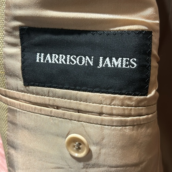Harrison Blake Tan Wool & Silk Blazer - Picture 8 of 9